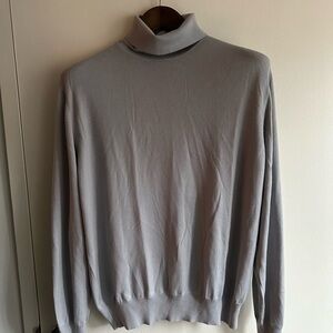 Ralph Lauren Purple Label Cashmere Grey Turtleneck